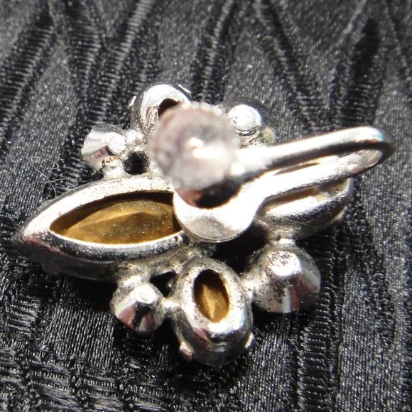 VTG Rhinestone Earrings - Picture 4 of 4